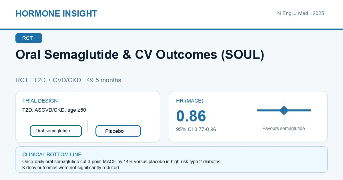 soul trial oral semaglutide cardiovascular outcomes 2025 Oral Semaglutide SOUL Trial