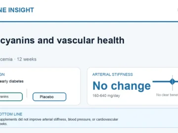 Hormone Insight visual abstract summarising anthocyanins and vascular health in dysglycaemia.