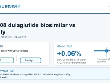Hormone Insight visual abstract for LY05008 dulaglutide biosimilar versus Trulicity in type 2 diabetes