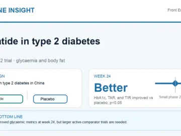 Hormone Insight visual abstract for Ebenatide in type 2 diabetes and body fat