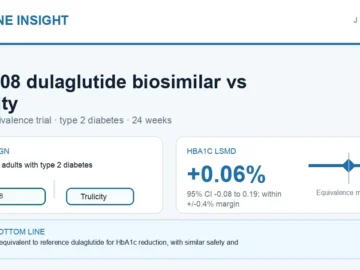 Hormone Insight visual abstract for LY05008 dulaglutide biosimilar versus Trulicity in Chinese adults with type 2 diabetes