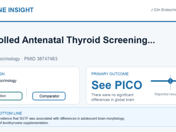 Clinical visual abstract: Controlled Antenatal Thyroid Screening Study III: Effects of Gestational Thyroid Status on Adolescent Brain Morphology.
