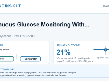 Clinical visual abstract: Continuous Glucose Monitoring With Geriatric Principles in Older Adults With Type 1 Diabetes and Hypoglycemia: A Randomized Controlled Trial.